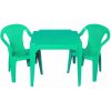 Dětský zahradní nábytek Progarden Sada 2 židličky a stoleček zelená