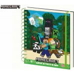 Mikro trading Minecraft Sada omalovánky s fixami voskovkami a doplňky 26 x 24 cm – Zboží Mobilmania