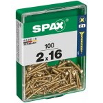 Spax Uni vrut zápust.hlava PZ/Z1, S-CUT plný závit, Yellox, 2 x 16 mm, 100 ks – Hledejceny.cz