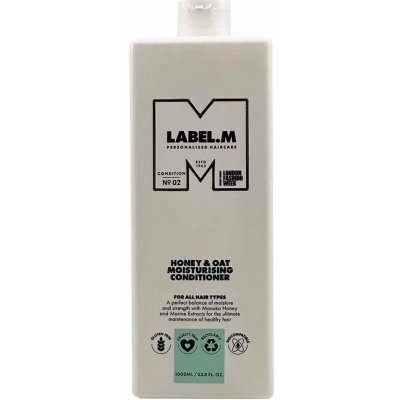 Label.m Honey & Oat Moisturising Conditioner Hydratační kondicionér pro poškozené vlasy 1000 ml – Zbozi.Blesk.cz