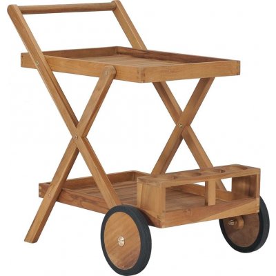 vidaXL Čajový vozík masivní teakové dřevo 49425
