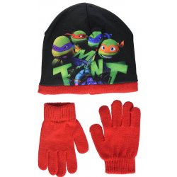 SUN CITY Čepice rukavice Želvy Ninja TMNT červená