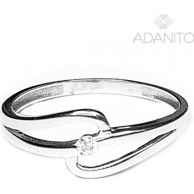 Adanito BRR0362S zlatý z bílého zlata se zirkonem – Hledejceny.cz