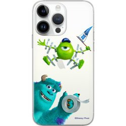 Pouzdro AppleMix DISNEY Apple iPhone 14 Plus - Příšerky s.r.o. - Sulley a Mike - gumové - čiré