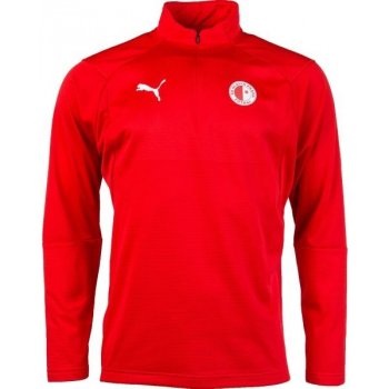 Puma LIGA TRG 1/4 ZIP SLAVIA červená sportovní mikina