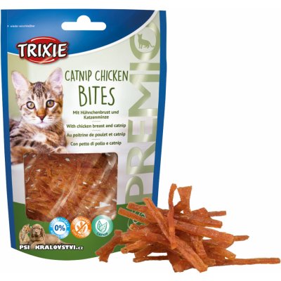 Trixie Premio CatNIP CHICKEN BITES kuřecí kousky s Catnipem 50 g