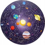Bigjigs Toys Kulaté podlahové puzzle Sluneční soustava 50 dílků – Zboží Mobilmania