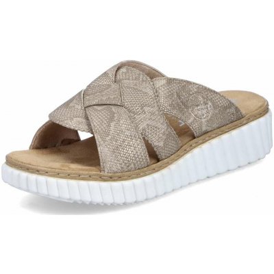 Rieker dámské nazouváky 63280-64 béžová – Zboží Mobilmania