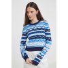 Dámský svetr a pulovr United Colors of Benetton Bavlněný svetr 1494E109M modrá