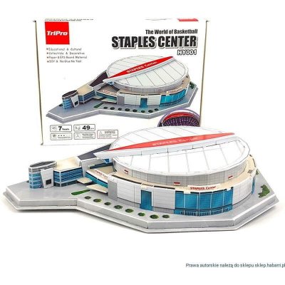 HABARRI Basketbalový stadion 3D puzzle Crypto.com NBA Arena, Los Angeles Lakers, 49 ks – Zbozi.Blesk.cz