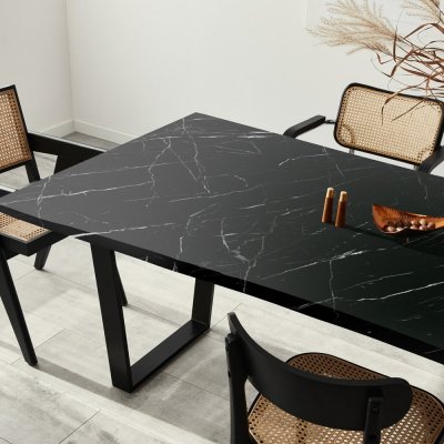 Ambiance Samolepka na nábytek Black and White Marble rozměry 200x60 cm – Zboží Mobilmania