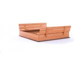 Sun Active Dřevěné pískoviště s lavičkami Sunny impregnované 140 cm – Zboží Mobilmania
