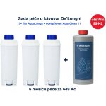 Wessper AquaLunga De'Longhi 3 ks + odvápňovač AquaClean 1 l – Hledejceny.cz
