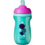 Tommee Tippee netekoucí termohrnek s brčkem Explora tyrkysovo růžová 260 ml – Zboží Dáma