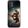 Pouzdro a kryt na mobilní telefon Samsung Pouzdro Mobiwear Glossy Samsung Galaxy A13 4G - G003G Astronaut na samotce