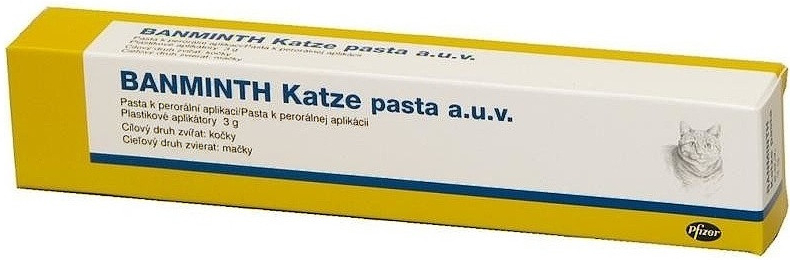 Banminth Katze pasta 115,3 mg / g 3 g