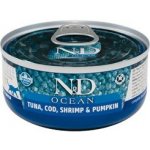 N&D Ocean Cat Tuna Cod Shrimp & Pumpkin 70 g – Hledejceny.cz