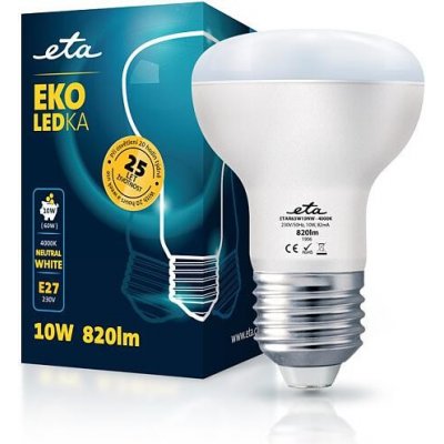 ETA žárovka LED EKO LEDka reflektor 10W, E27, neutrální bílá