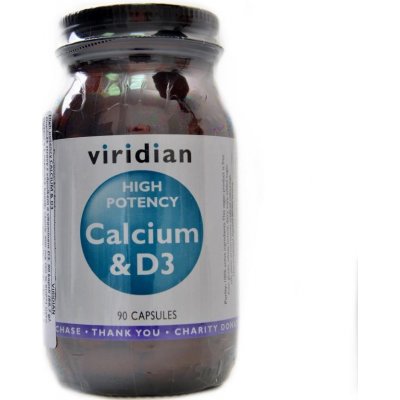 Viridian High Potency Calcium a D3 90 kapslí