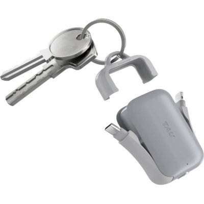 Powerbanka Rolling Square Powerbanka Rolling Square TAU2 2000 mAh pro klíčenky s USB-C/ Lightning/ Micro-USB konektory šedá - Záruka bezpečnosti. Jednoduché splátky. Doprava zdarma od 170 PLN. – Sleviste.cz