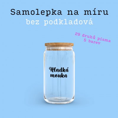 Daniela Design ® Samolepka na míru - bez podkladová Barva: Stříbrná, Velikost: 12 cm, Volba písma: Font 24 – Zboží Živě