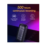 Profesionální špionážní diktafon s výdrží přes 500 hodin a hlasovou aktivací RX2021 Studentské vychytávky Se síťovou nabíječkou Micro SD 16GB – Zboží Dáma