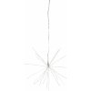 Vánoční osvětlení Star trading 3D-LED-Hanging star Firework ca. 26x26 cm silver metal timer battery 60 d