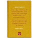 I Remember - P. Auster, J. Brainard, R. Padgett – Hledejceny.cz