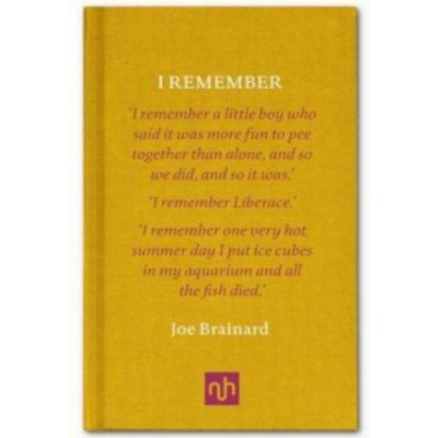 I Remember - P. Auster, J. Brainard, R. Padgett – Zboží Mobilmania