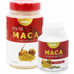 ADIEL Maca 100% PURE prášek 400 g + 90 kapslí