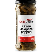 The ChilliDoctor Nakládané Green Jalapeño chilli papričky krájené 330 g