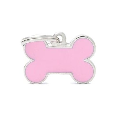 MF SMALL BONE PINK 1,9x3cm gravírovateľný přívěsek – Zboží Mobilmania