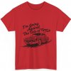 Pánské tričko s potiskem "I'm Going Against the Tide of Time" Unisex tričko s potiskem red