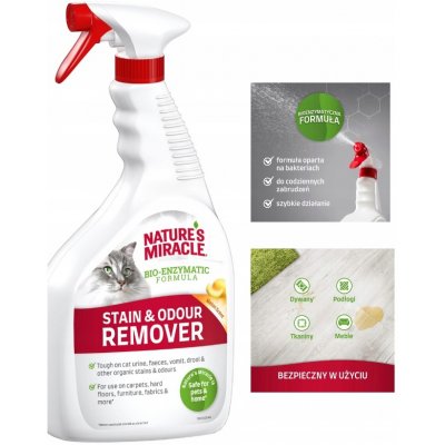 Nature's Miracle Cat Stain & Odour Remover Melon odstraňovač skvrn a zápachu po kočkách 946 ml – Zboží Dáma