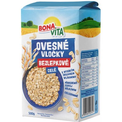 Bonavita Ovesné vločky celé, bez lepku 500 g – Zboží Dáma