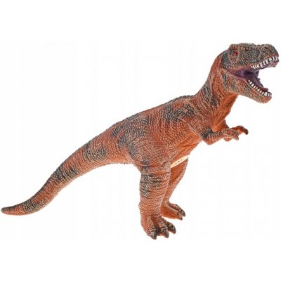 DinoWorld dinosaurus T Rex kluci gumový hnědý 41 cm – Zbozi.Blesk.cz