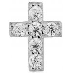 Franco Bene Stříbrný křížek piercingová náušnice 2133 – Zboží Dáma