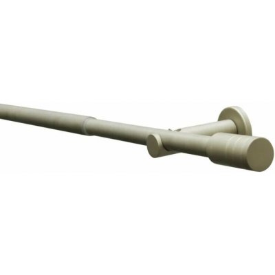 Teleskopická záclonová tyč Elba Válec 19/16mm champagner 190-340 cm (Záclonová souprava roztažitelná ELBA Válec 19/16mm 190-340cm champagner) – Hledejceny.cz