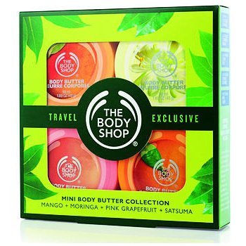 The Body Shop Body Butter 50 ml Moringa Body Butter + 50 ml Satsuma Body Butter + 50 ml Pink Grapefruit Body Butter + 50 ml Mango Body Butter dárková sada