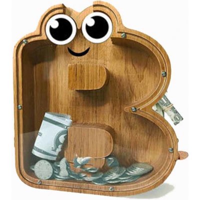 Pokladnička drevená Písmenko B – Hledejceny.cz