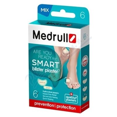 Medrull hydrokoloidní náplast na puchýře SMART 6 ks – Hledejceny.cz