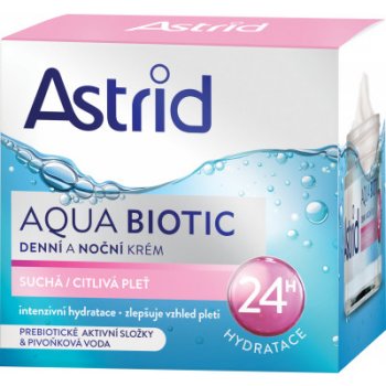 Astrid Aqua Biotic denní a noční krém suchá a citlivá pleť 50 ml