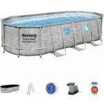 Bestway Power Steel Stacked Stone Swim Vista 5,49 x 2,74 x 1,22 m 56716 – Zboží Mobilmania