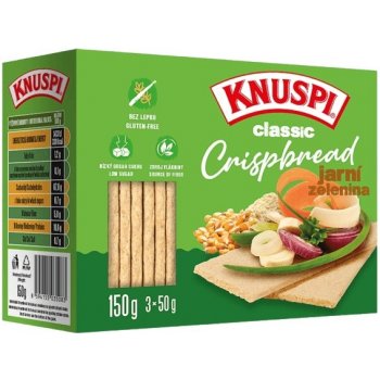Knuspi Classic Crispbread Jarní zelenina 150 g