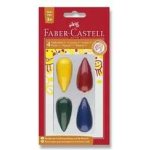 Faber Castell Plastové pastelky voskovky do dlaně 4ks – Zbozi.Blesk.cz