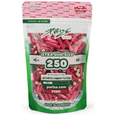 Purize Extra Slim uhlíkové filtry 250 ks pink – Zbozi.Blesk.cz