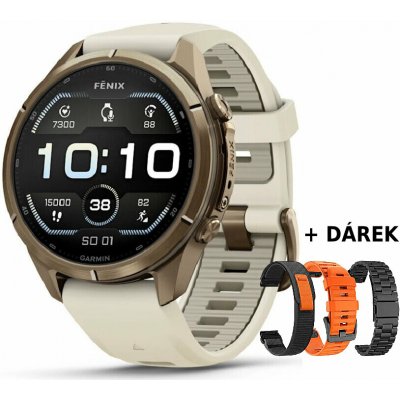 Garmin Fenix 9 Pro 43 mm AMOLED inReach Gold Cream/Fog Gray 010-04335-21 – Hledejceny.cz