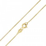 SILVEGO Zlatý dámský řetízek box AWKVD012 – Zboží Mobilmania