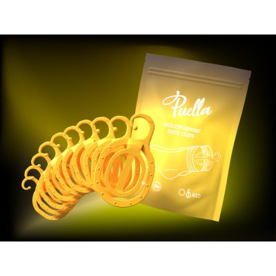 Puella Multifunkční párovače ponožek, žluté 10 ks – Zboží Dáma