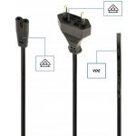 Gembird Síťový kabel VDE 220/230V, 1,8 m (napájecí 2 piny), PC-184-VDE – Zboží Živě